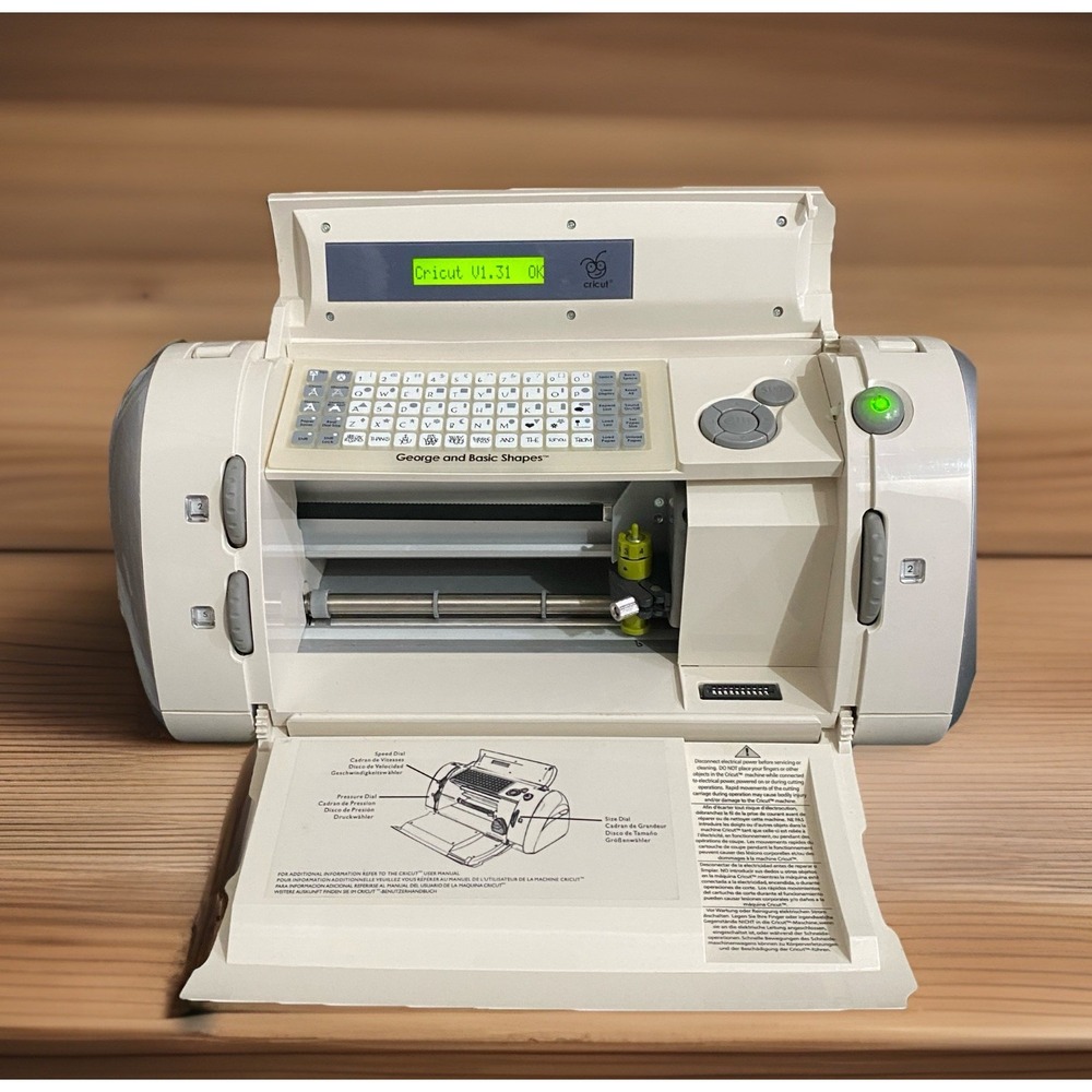 Cricut Personal Electronic Cutter Machine Model CRV001 Tested W/Cord & Keypad